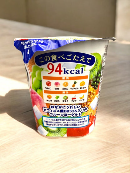 【冷蔵商品】森永乳業 ビビダス ざく盛りフルーツヨーグルト 200g × 12個入り