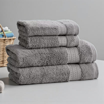 グランデュール ハンドタオル２枚   ウォッシュタオル 2枚 セット  Grandeur　カラー  ガンメタル