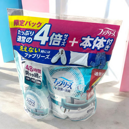 ファブリーズ W除菌 + 消臭スプレー 香りが残らない 本体370ml + 詰め替え1280ml