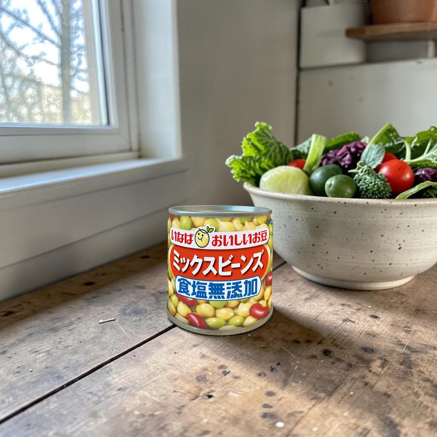 いなば食品 ミックスビーンズ 食塩無添加 110g  1缶 小分け販売  缶詰