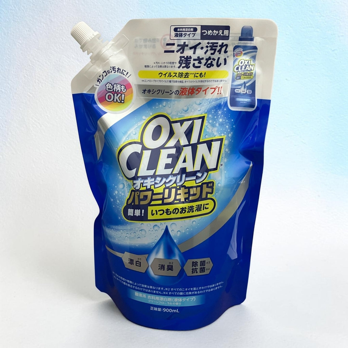 オキシクリーン パワーリキッド クラブ パック 酸素系 衣類用 漂白剤   900ml  詰め替え