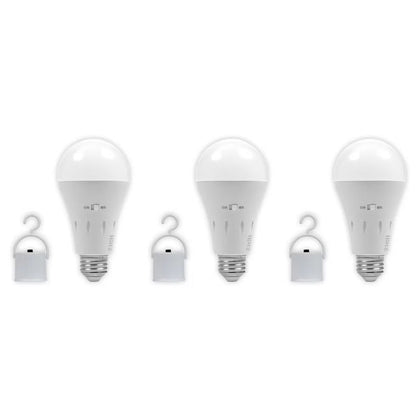 NEWGALE 防災充電式LED電球 電球色切替え可 3個パック