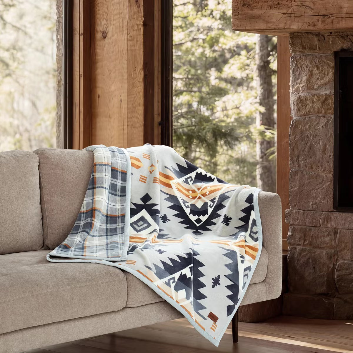 PENDLETON ペンドルトン 大判ひざ掛け リバーシブル 127×177cm シエラ・サンセット