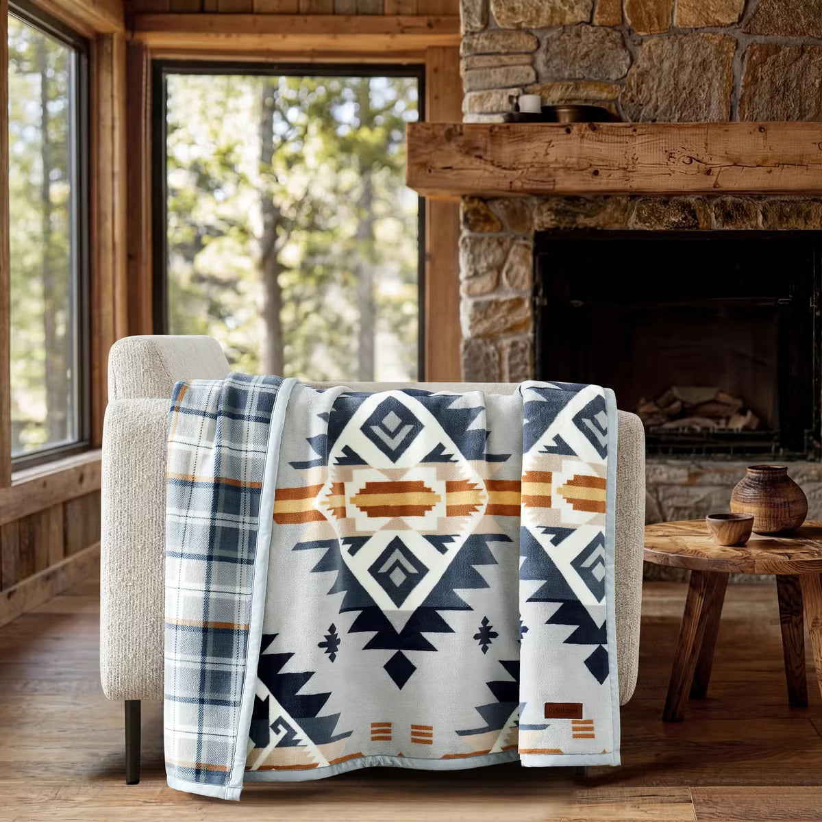 PENDLETON ペンドルトン 大判ひざ掛け リバーシブル 127×177cm シエラ・サンセット