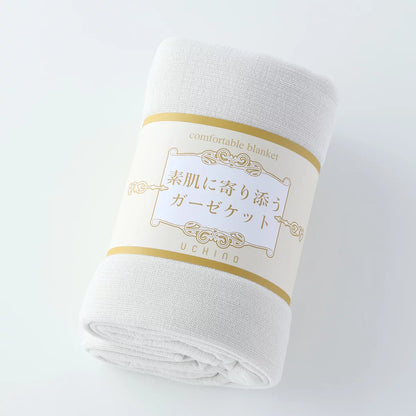 UCHINO 素肌に寄り添う ガーゼケット 140cm x 190cm  カラー  ライトグレー