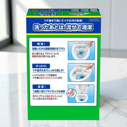 スクラビングバブル 流せるトイレブラシ 本体 + 付け替えブラシ52個