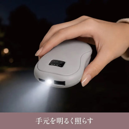 NEWGALE 充電式カイロ 2個セット モバイルバッテリー機能 5200mAh
