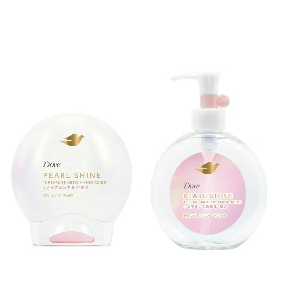 Dove ダヴ パールシャイン 透明つや肌 洗顔料140g＋クレンジングオイル170ml