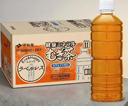 伊藤園 ラベルレス 健康ミネラルむぎ茶 600ml × 24本  麦茶