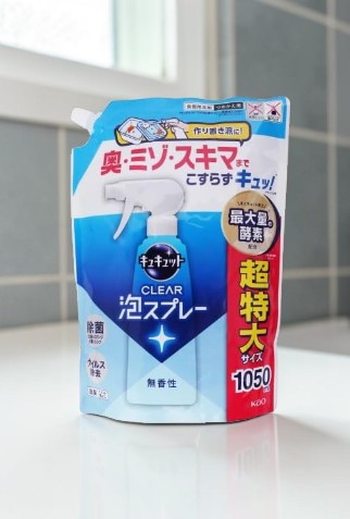 キュキュット CLEAR泡スプレー つめかえ用 1050ml 小分け販売 グレープフルーツの香り 花王