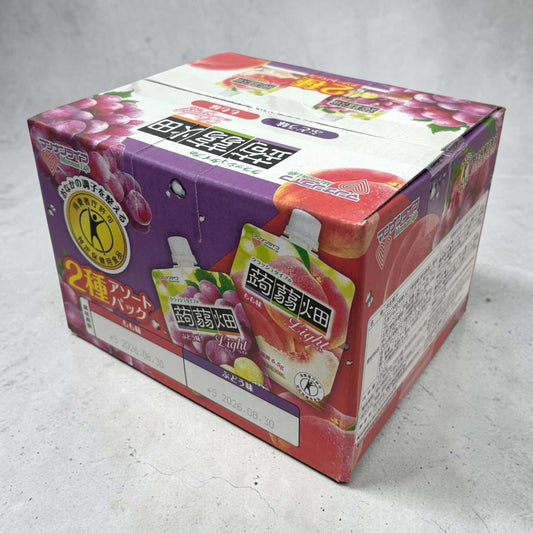 マンナンライフの蒟蒻畑クラッシュタイプぶどうともも味12食セット