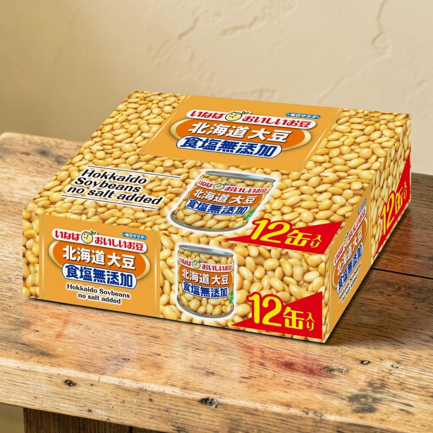いなば食品 大豆 食塩無添加 100g x 12缶パック