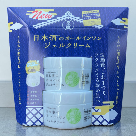日本盛 日本酒のオールインワンジェルクリーム 180g × 2個 セット