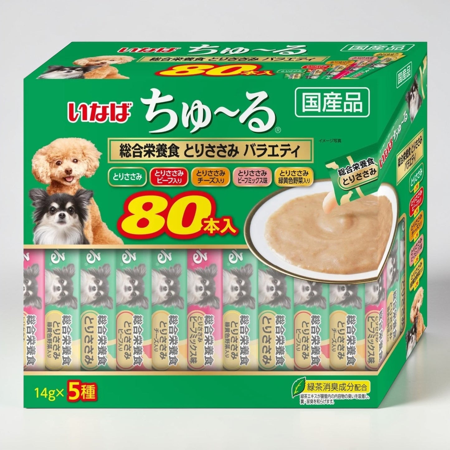 《ペット用品》いなば  WAN ちゅ～る 成犬用総合栄養食 80本  ドッグフード