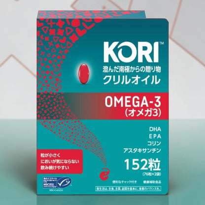 KORI クリルオイル 300mg 152粒  サプリメント DHA EPA オメガ3