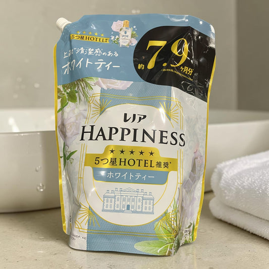 レノア ハピネス 夢ふわタッチ 柔軟剤 ホワイトティーの香り 詰め替え 超特大サイズ 2400ml