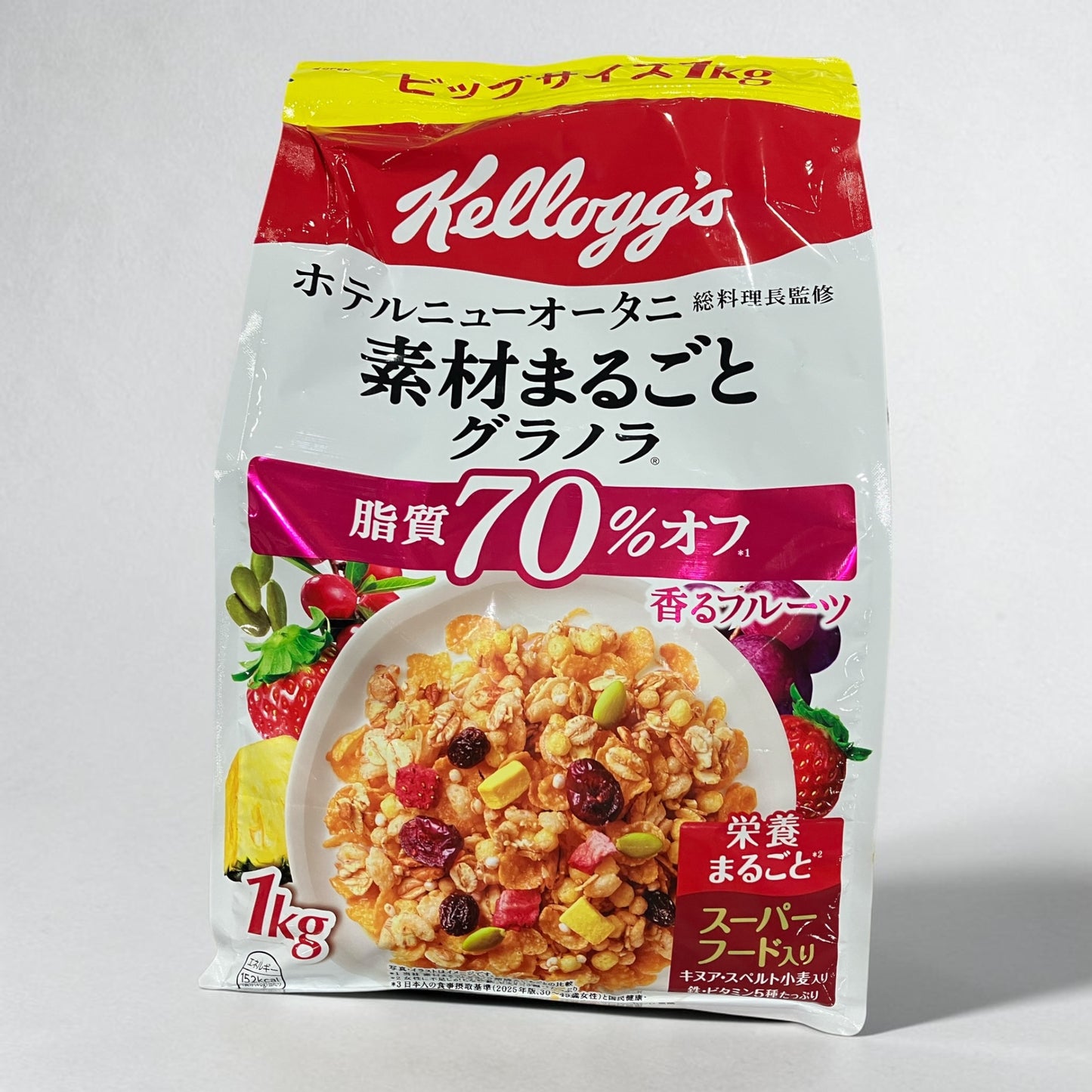 ケロッグ フルーツ グラノラ 糖質70%オフ  1kg　シリアル  グラノーラ 朝食  Kellogg's