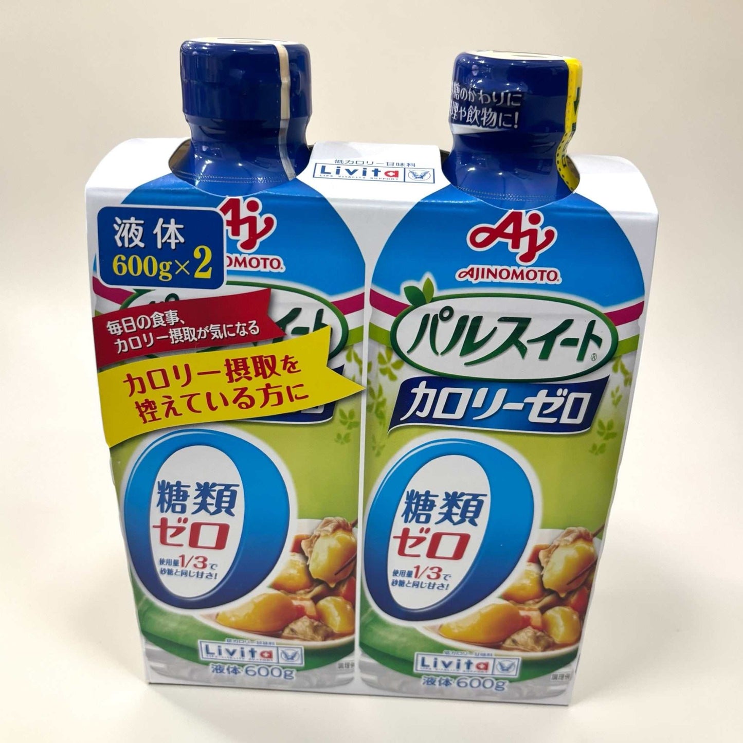 パルスイート カロリーゼロ液体タイプ600g×2本セット甘味料