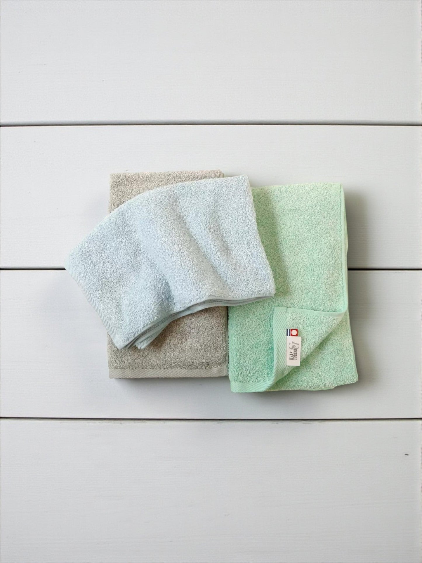 今治 フェイスタオル 3枚組 34 x 85cm  カラー ライトブルー