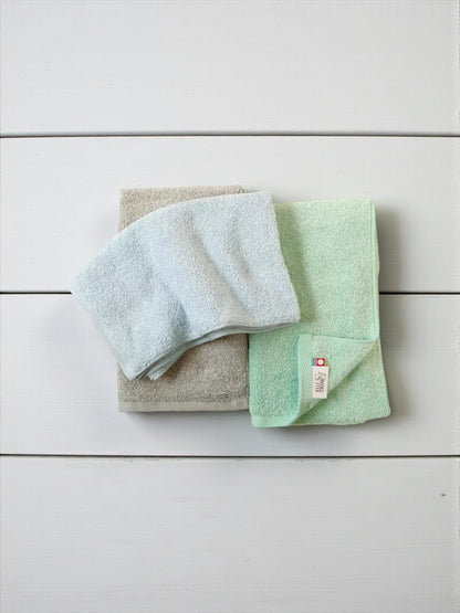 今治 フェイスタオル 3枚組 34 x 85cm  カラー ミントグリーン