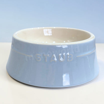 《ペット用品》ストウブ  ペットボウル  ライトブルー  400ml  直径21cm