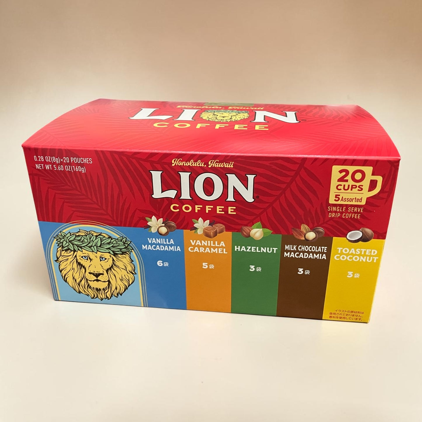 ライオンコーヒー フレーバーコーヒー ドリップバッグ トーステッドココナッツ 8g 小分け販売 LION COFFEE