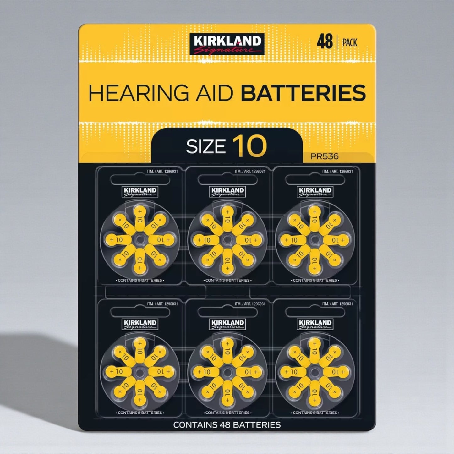 KS 補聴器用空気電池 10A/PR536 48粒 カークランドシグネチャー  補聴器 電池