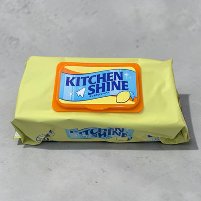 キッチンクリーナー ワイプ  キッチンシャイン  60枚×４パック入り クリーニングワイプ