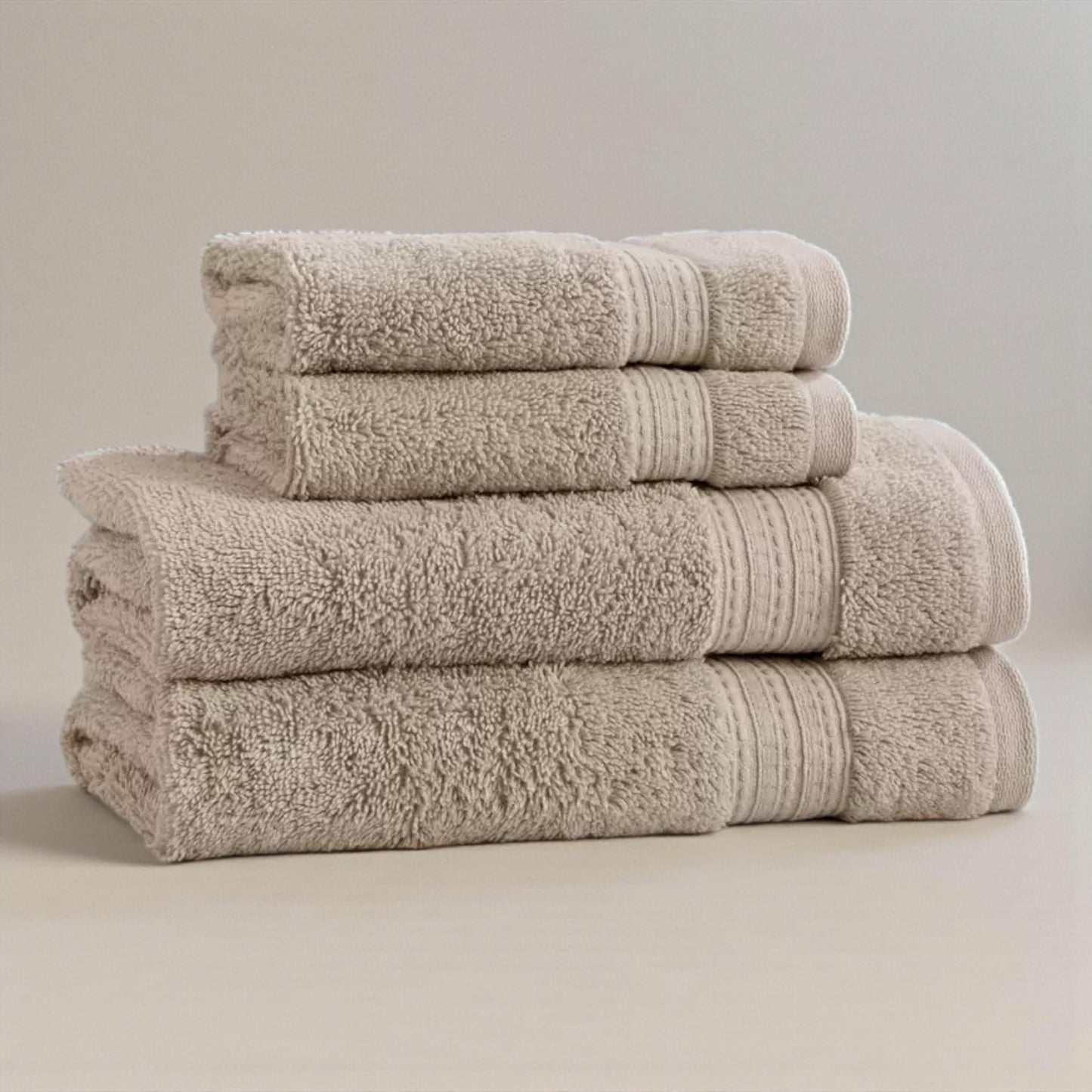 グランデュール ハンドタオル２枚   ウォッシュタオル 2枚 セット  Grandeur　カラー  オックスフォードタン