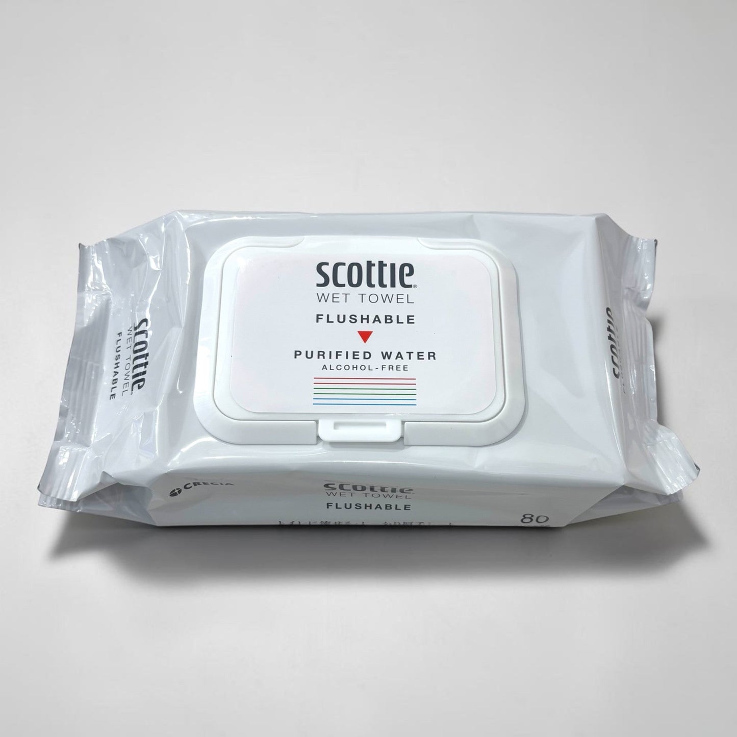 スコッティ トイレに流せる厚手ウェットタオル 80枚  小分け販売 ノンアルコールタイプ Scottie