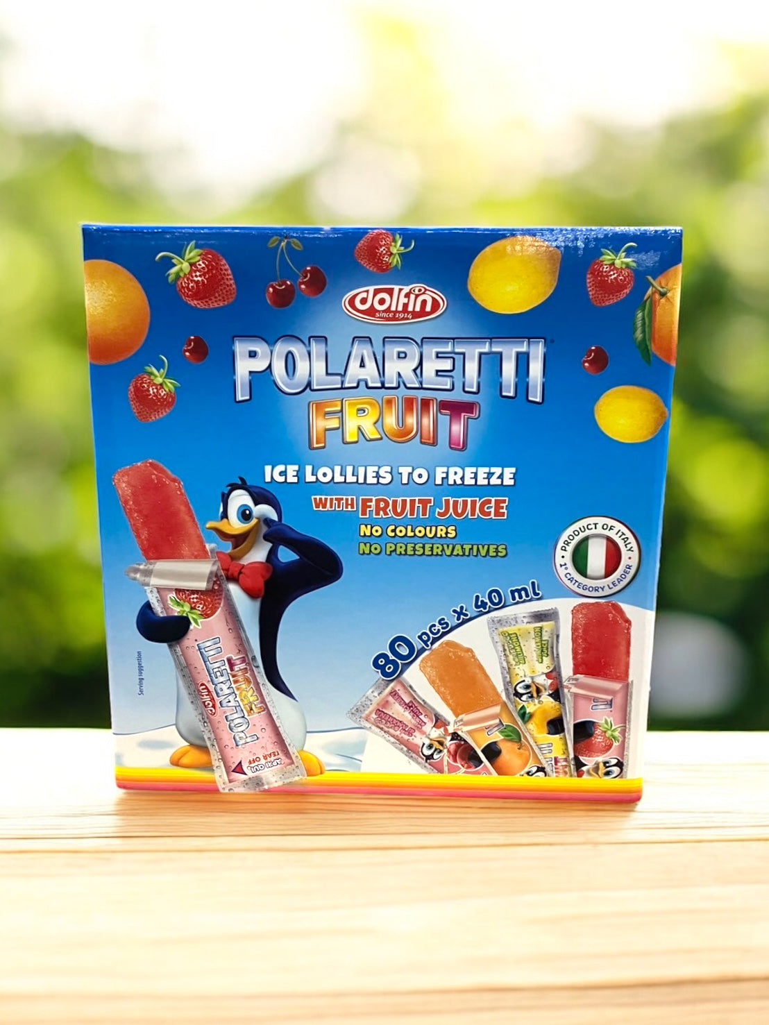 ドルフィン ポラレッティ フルーツ アイスキャンディー 40ml×80本 POLARETTI FRUIT