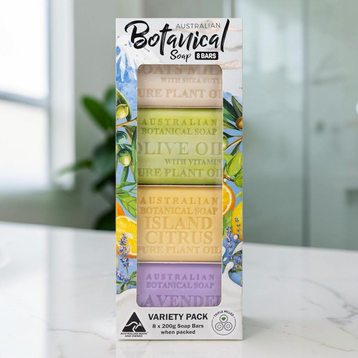 オーストラリアン ボタニカルソープ 4種アソート 200g×8個 Australian Botanical Soap