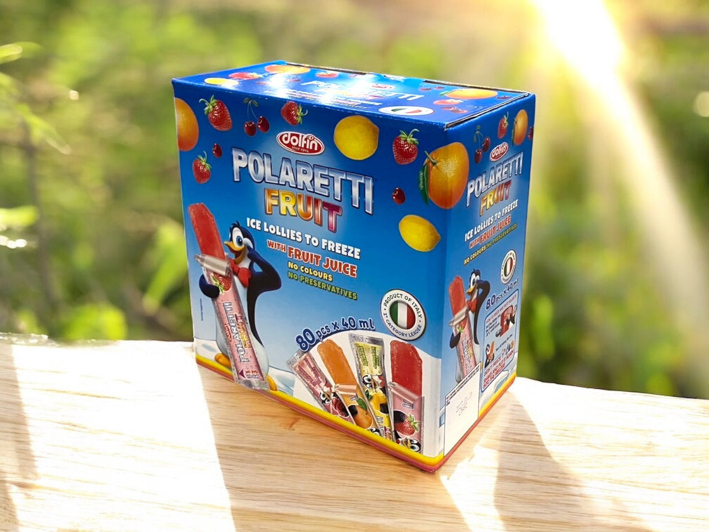 ドルフィン ポラレッティ フルーツ アイスキャンディー 40ml×80本 POLARETTI FRUIT