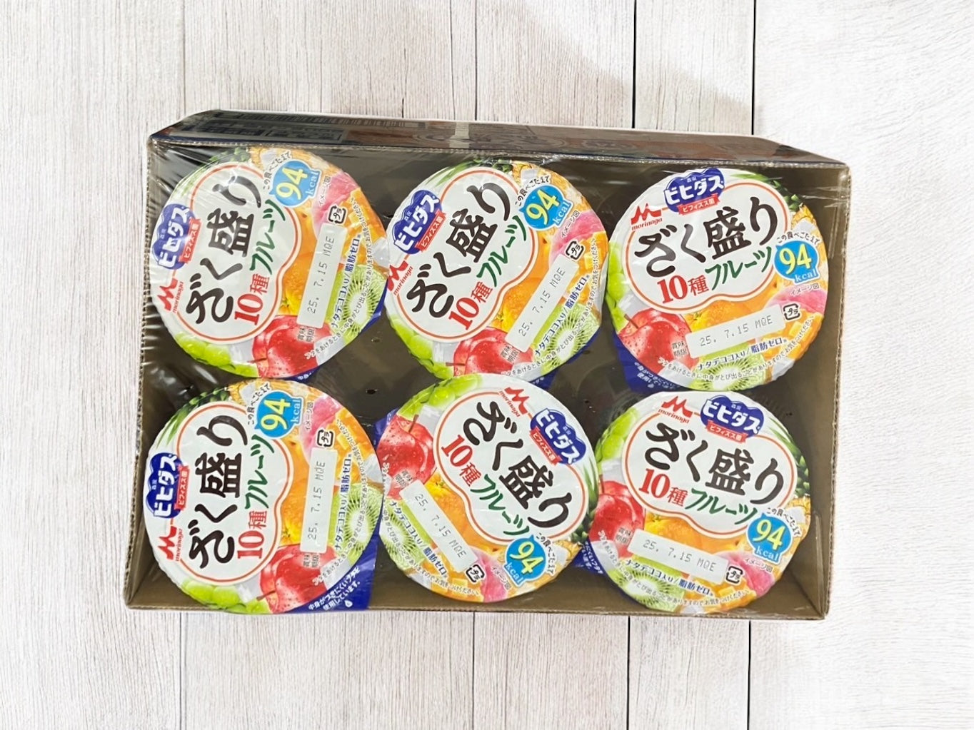 【冷蔵商品】森永乳業 ビビダス ざく盛りフルーツヨーグルト 200g × 12個入り