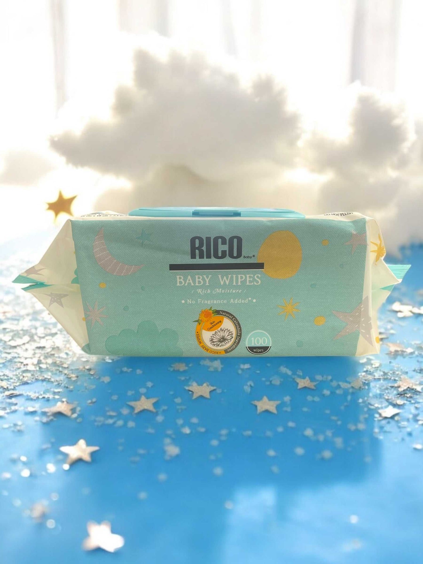 リコー ベビーワイプス 100枚入り　RICO BABY WIPES   赤ちゃん用おしりふき　【定番人気】