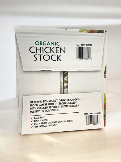 KS オーガニック チキンストック　946ml×6本　大容量　CHICKEN STOCK  【オーガニック】/カークランドシグネチャー