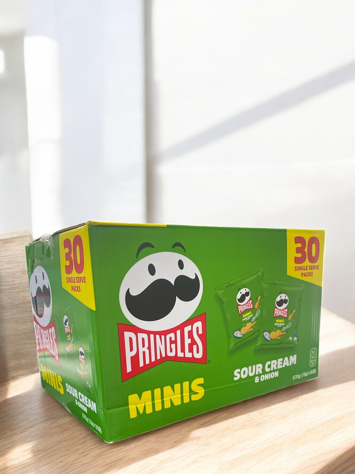 プリングルズ  ミニチップスサワークリーム＆オニオン　19g×30袋　Pringles Minis Chips Sour Cream & Onion　プリングルス
