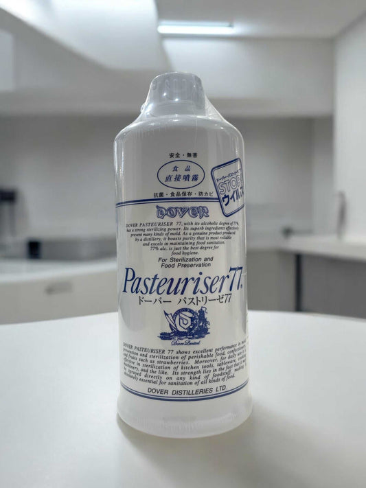 ドーバー パストリーゼ詰め替え用500mlボトル、特許取得の食品用除菌アルコール。