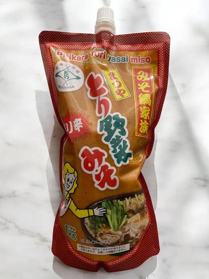 まつや ピリ辛 とり野菜みそ 1kg パック