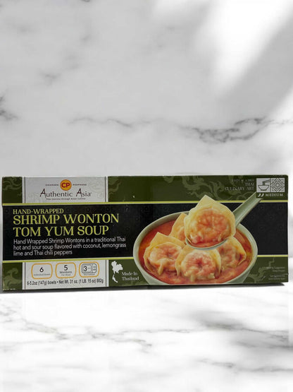 CP Shrimp hand-wrapped shrimp wonton Tom Yum soup frozen Thai food 882g