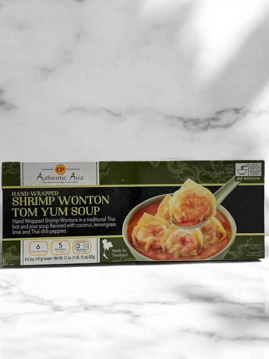 CP Shrimp hand-wrapped shrimp wonton Tom Yum soup frozen Thai food 882g