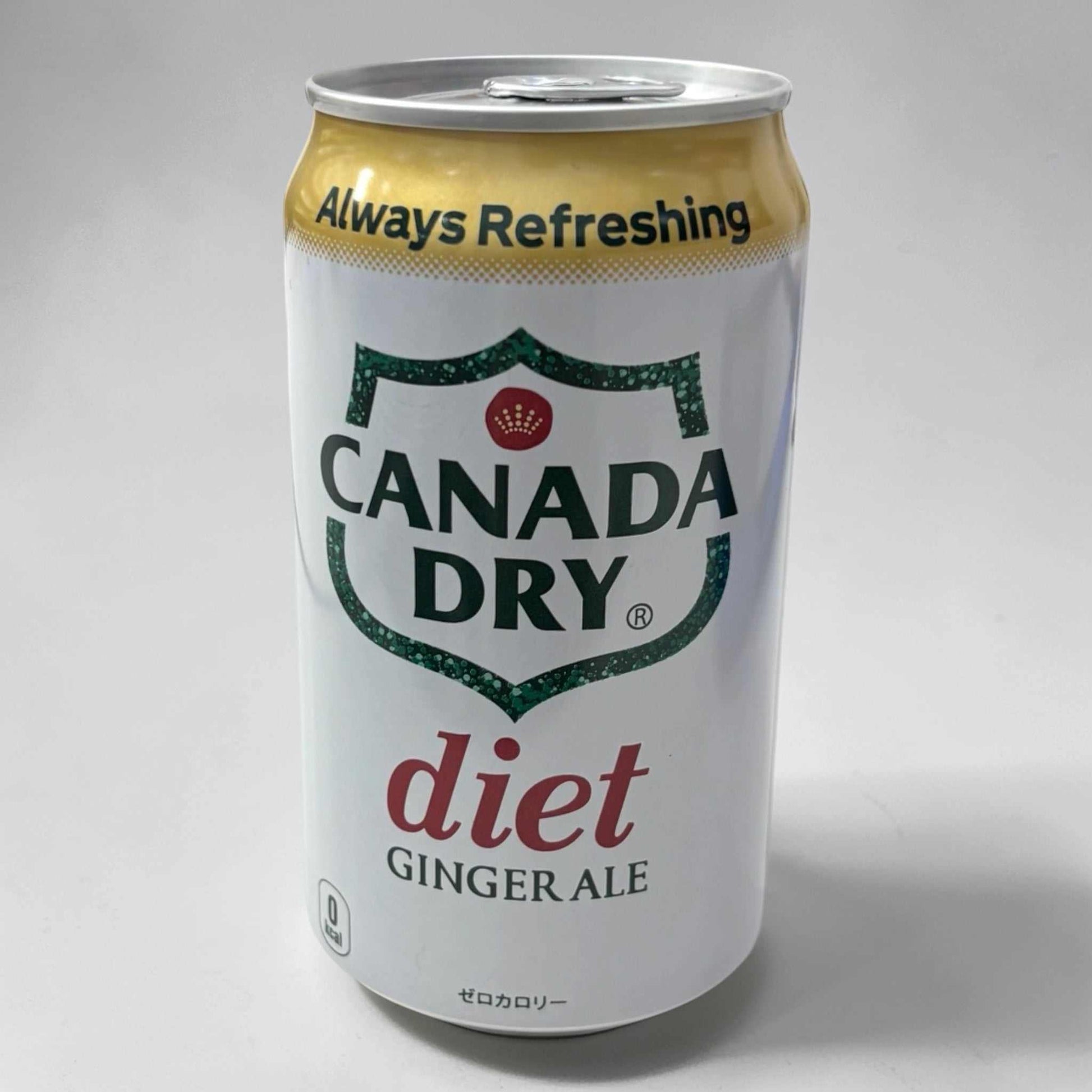 カナダドライダイエットジンジャエール350ml缶ゼロカロリー爽やか炭酸飲料