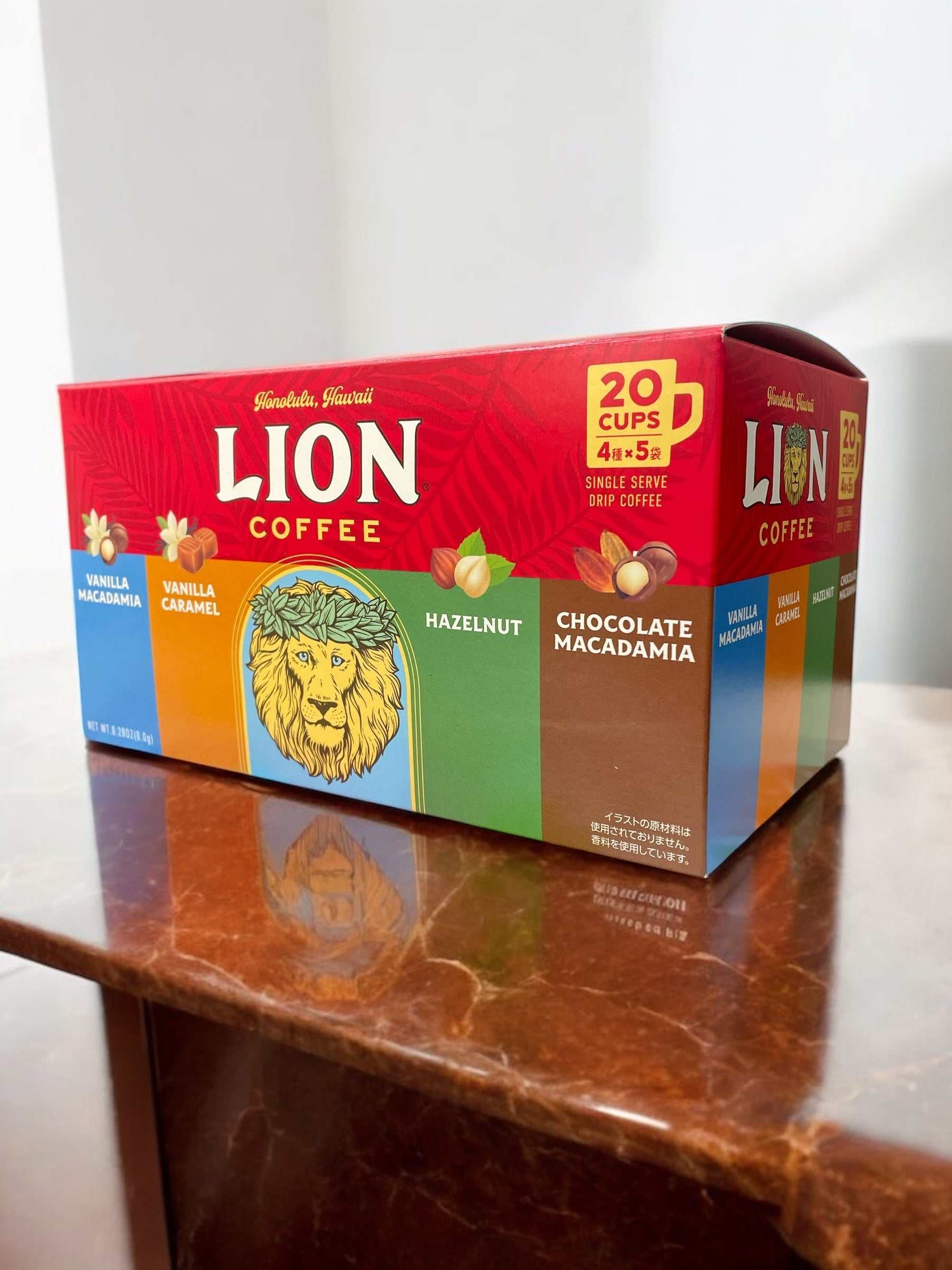 ライオンコーヒーのフレーバードリップバッグ20袋セット