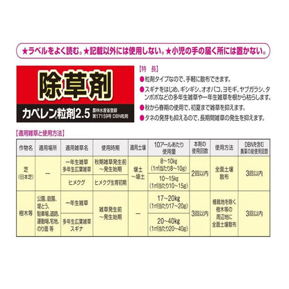 ハイポネックス カペレン粒剤 除草剤 4kg HYPONeX