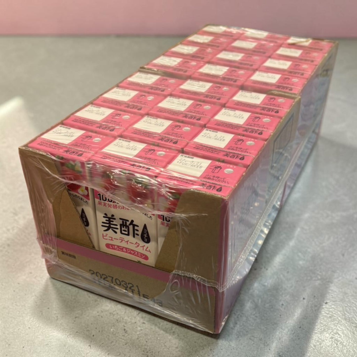 美酢  ミチョ  いちご & ジャスミン  200ml × 24本  お得なセット  パック飲料　ビネガードリンク