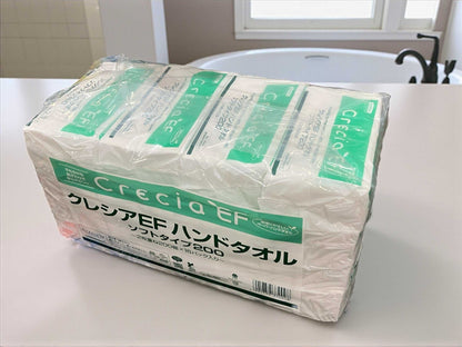 クレシアEFの柔らかく高吸水の2枚重ねハンドタオル200枚×16セット