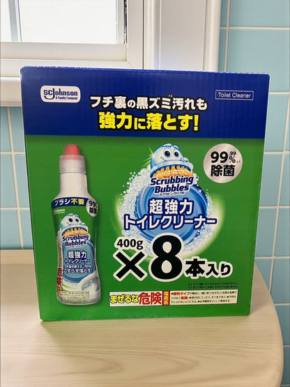 スクラビングバブル 超強力 トイレクリーナー 400g x 8本 【セットでお得】