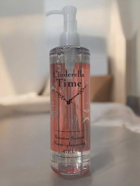 Cinderella Time Nano Cleansing Gel for Sensitive Skin, 310 ml bottle.