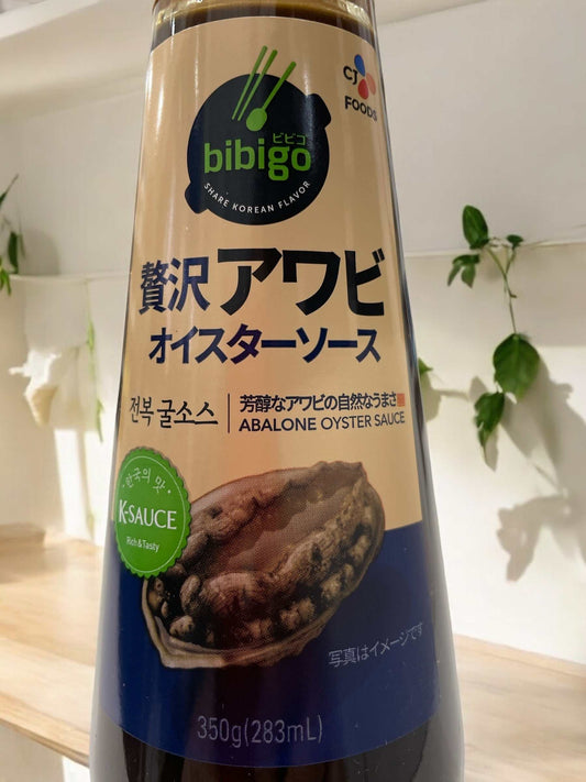 ビビゴ 贅沢アワビオイスターソース 350gボトル – 韓国産アワビ使用