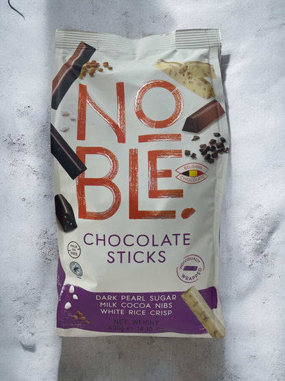 ノーブル ベルギー チョコレート スティック ミックス 400g パッケージ, ダーク, ミルク, ホワイトのチョコレート種類